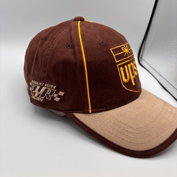 UPS Gift Logo NASCAR Checkered Express Delivery Embroidered Racing Hat - Picture 3 of 9